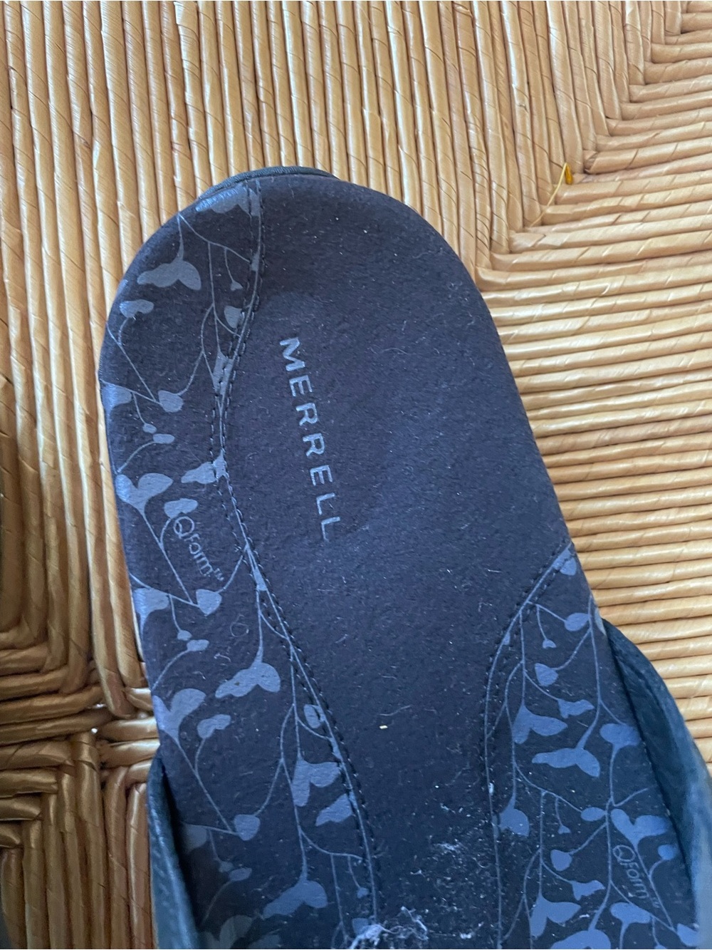 Merrell Terran Post II Thong Sandals Senise Black Gray Womens 8 UK 6 EU 39 - Picture 14 of 15